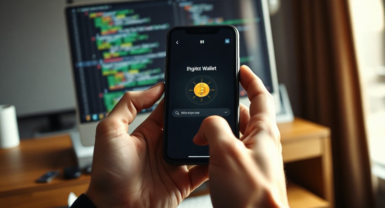 Hands holding a smartphone with a crypto wallet app, representing SafePal data breach