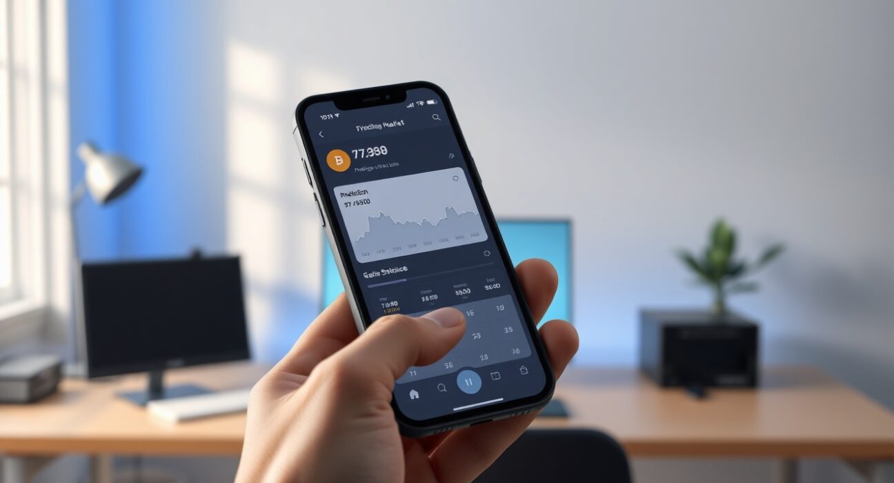 Smartphone displaying SafePal wallet interface with Polymarket prediction market integration for cryptocurrency trading