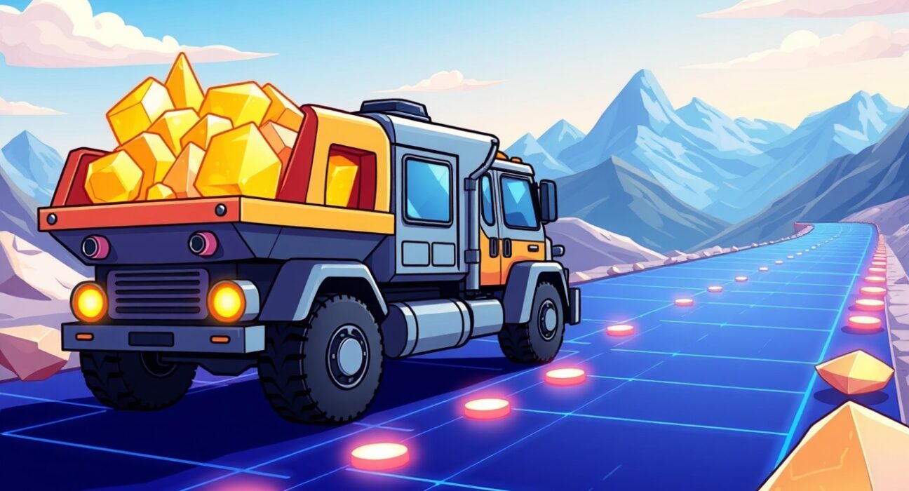 Sui blockchain partnership enabling transparent mineral supply chain tracking from mine to market.