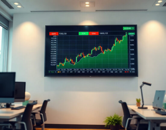 Trading screen showing Sandisk perpetual futures chart on Binance