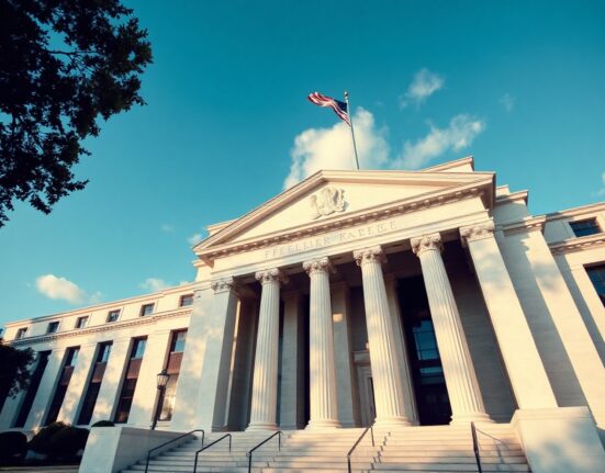 Federal Reserve building in Washington, D.C., as Santander predicts further rate hikes in September and December.