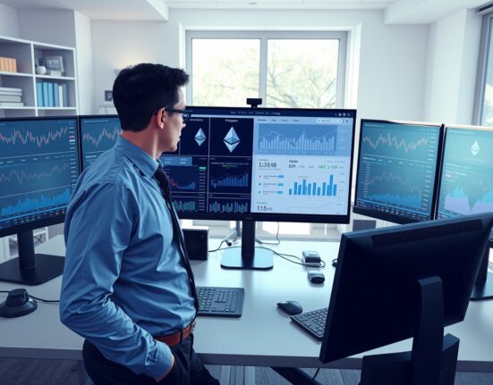 Professional analyst reviewing Santiment's Ethereum on-chain data showing retail investor sell-off patterns