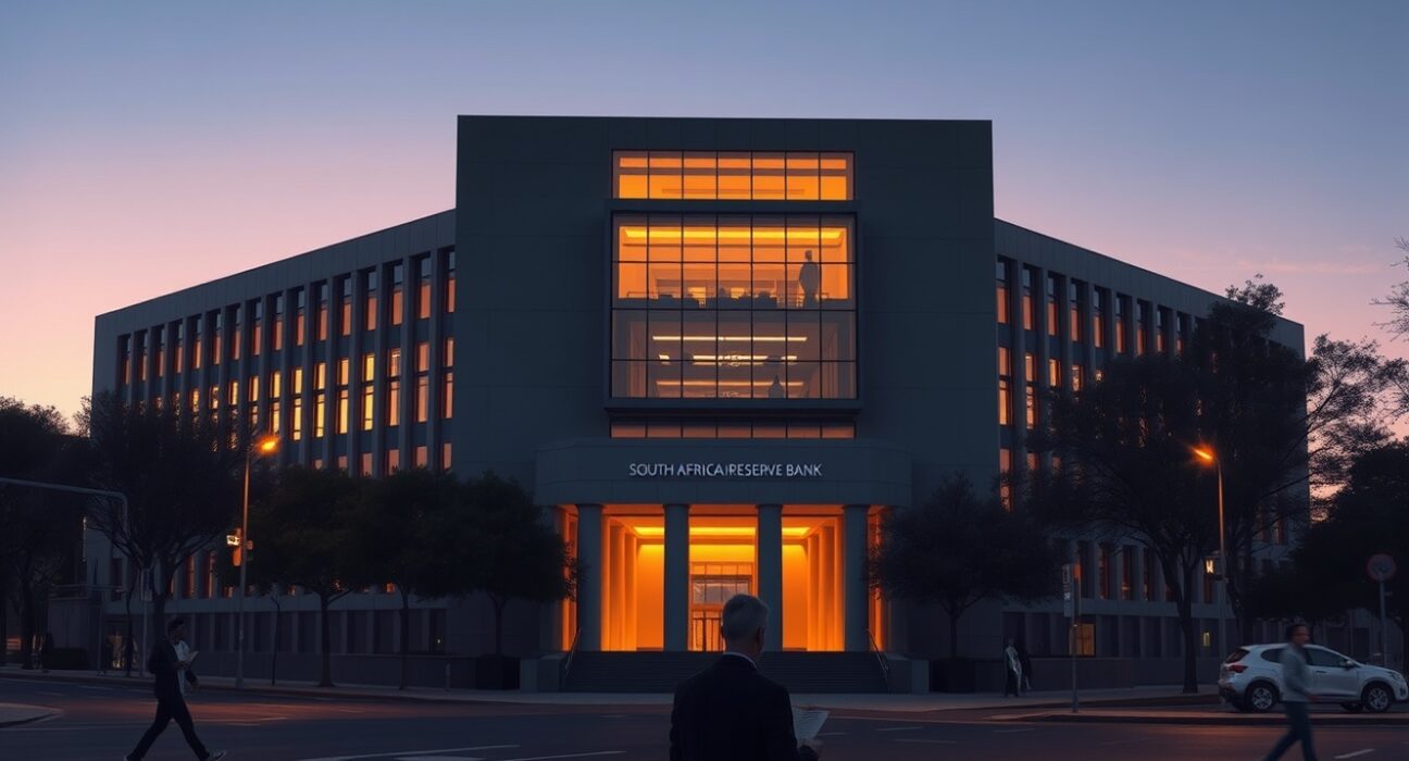 South African Reserve Bank maintains monetary policy stability amid geopolitical conflict affecting ZAR currency.