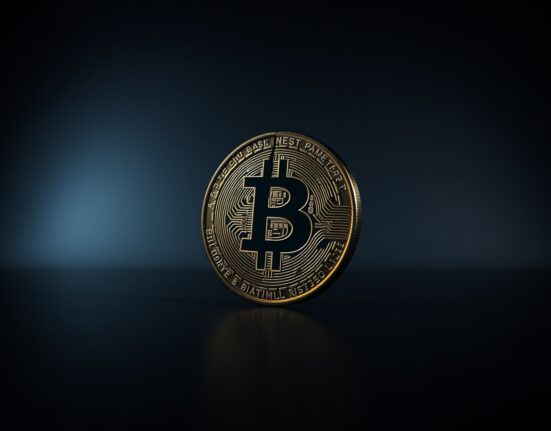 Bitcoin coin with a crack symbolizing internal network risk and governance conflict