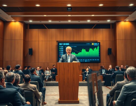 Michael Saylor speaking at a conference about Strategy's STRC stock price target