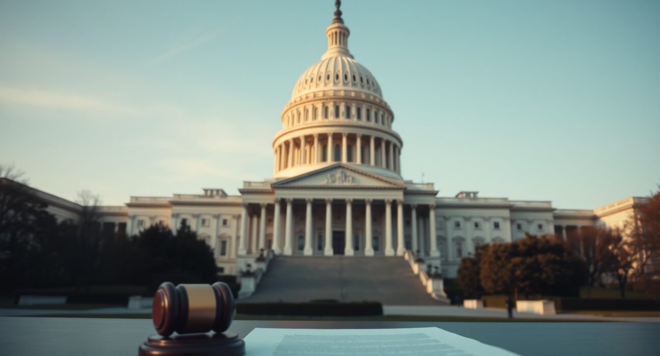 U.S. Capitol building under clear sky, symbolizing legislative action on anti-corruption bill