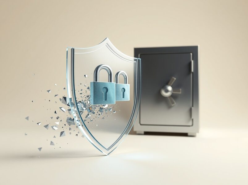 Scroll Foundation security council governance proposal visualized as dissolving shield transferring to vault.