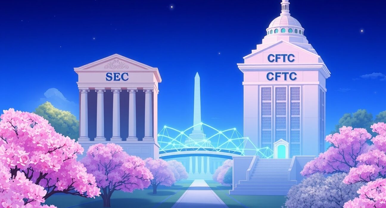 SEC and CFTC sign a cooperative MOU for cryptocurrency regulation and market supervision.