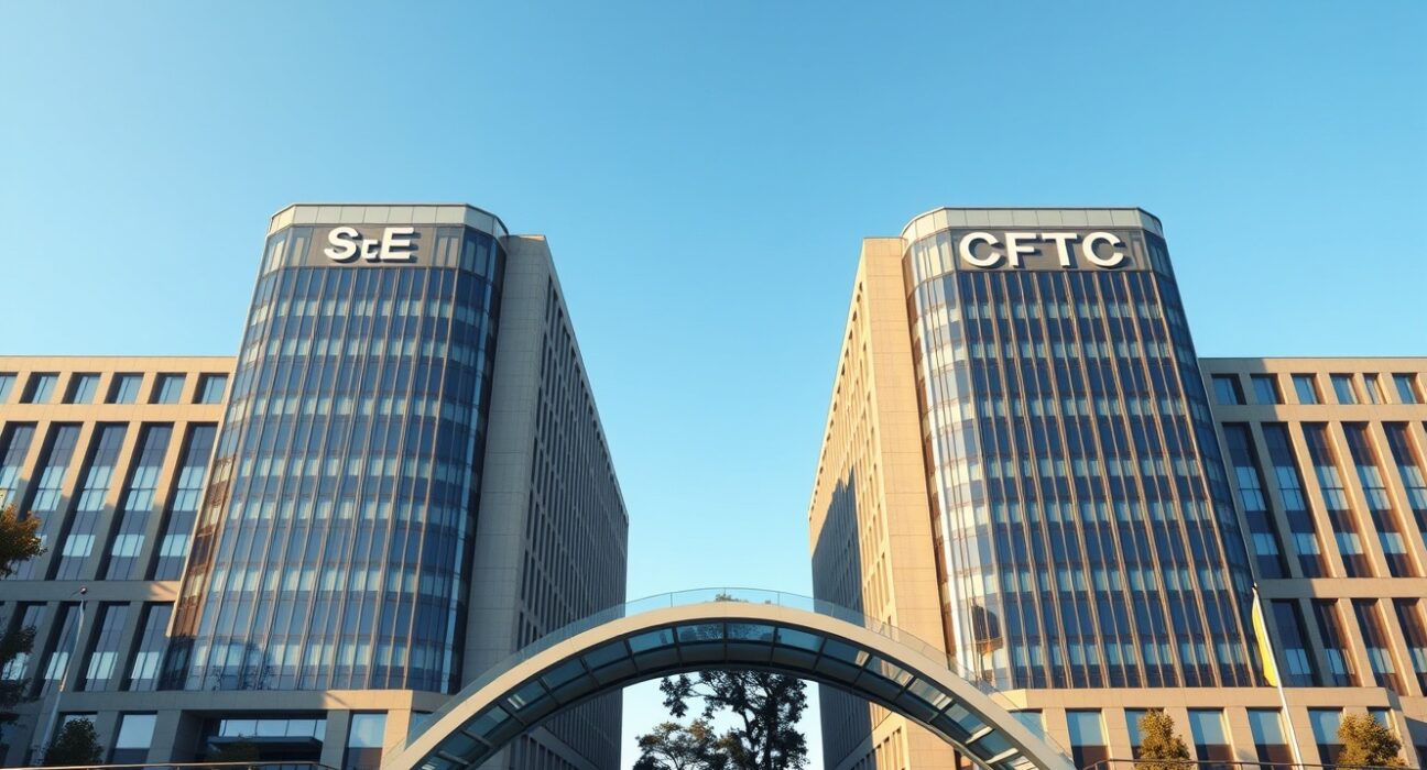 SEC and CFTC regulatory cooperation announcement ending jurisdictional disputes for cryptocurrency oversight.