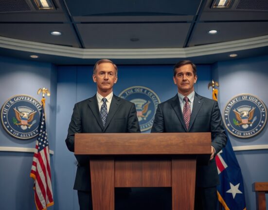 SEC and CFTC officials at a press conference announcing joint regulatory framework for security token trading