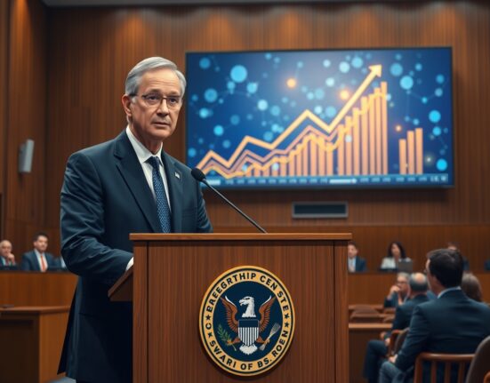 SEC Chairman Paul Atkins speaks at a hearing about cryptocurrency strengthening the U.S. economy