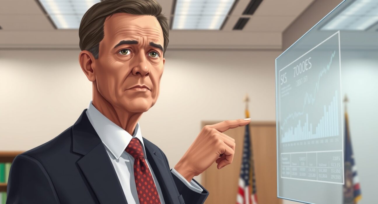 SEC Chairman Paul Atkins discussing cryptocurrency regulation and investor protection failures.