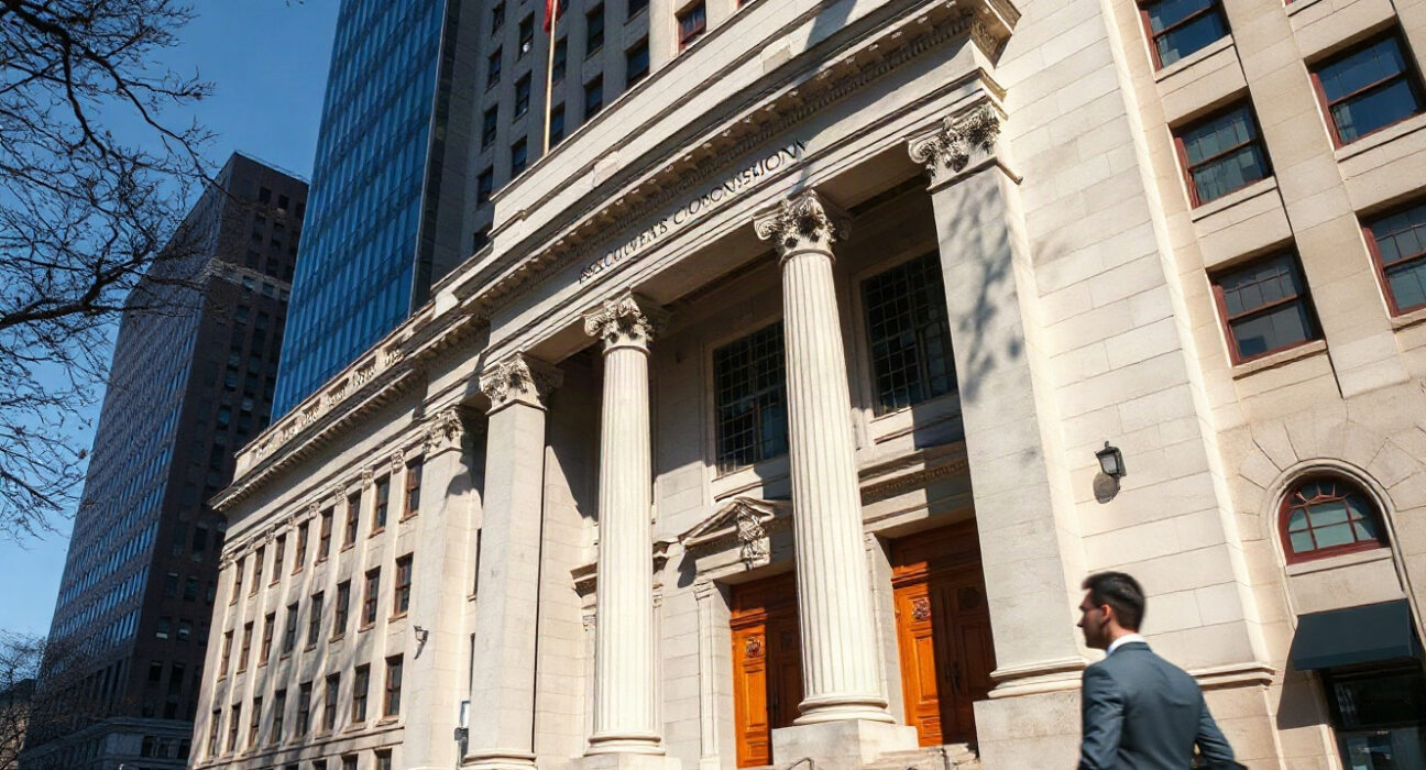 U.S. SEC headquarters building in Washington, D.C., under clear daylight