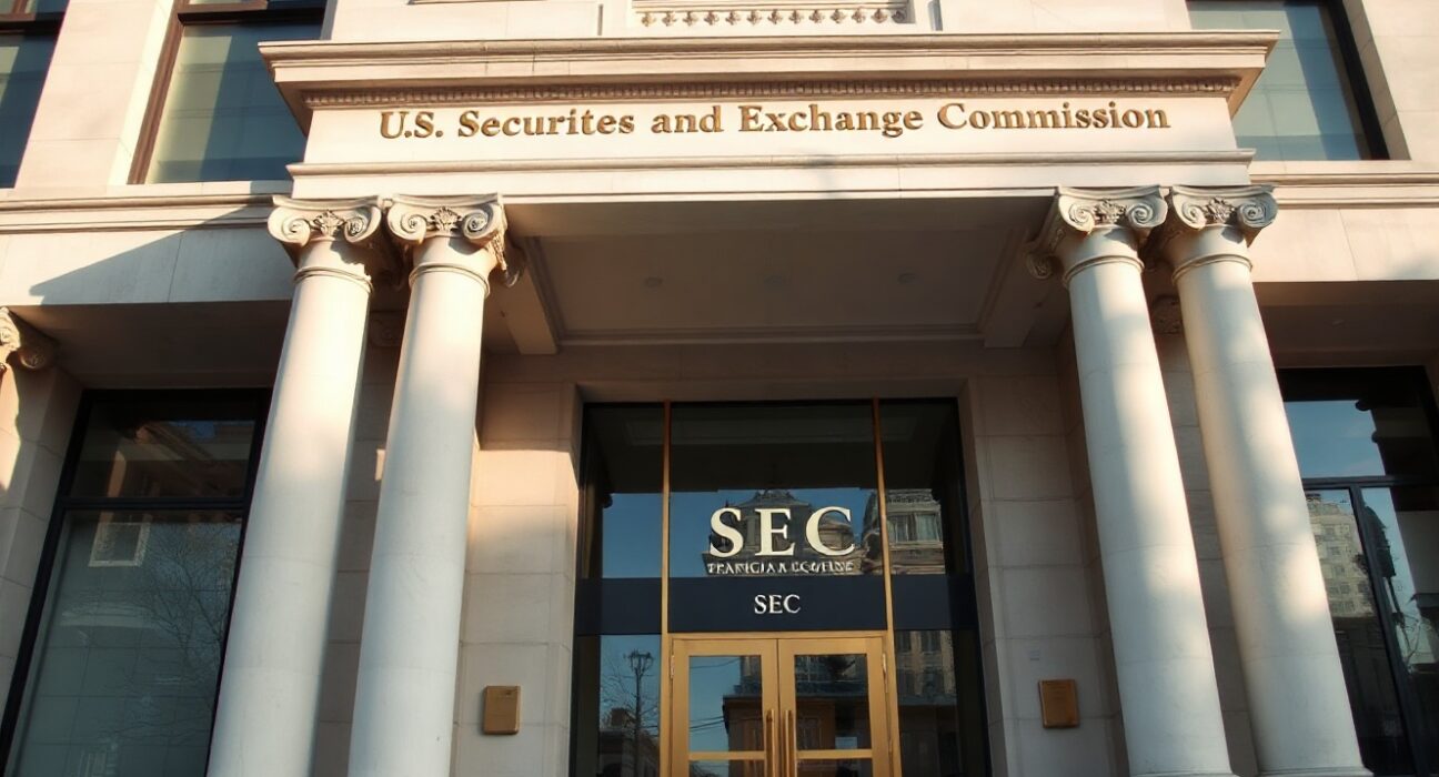 Exterior of the U.S. Securities and Exchange Commission (SEC) headquarters building in Washington, D.C.