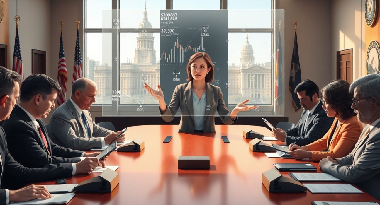 SEC advisory committee meeting discussing tokenized stocks and blockchain regulation in Washington D.C.