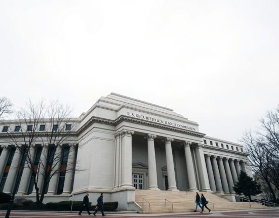 Exterior of the SEC headquarters building in Washington, D.C.