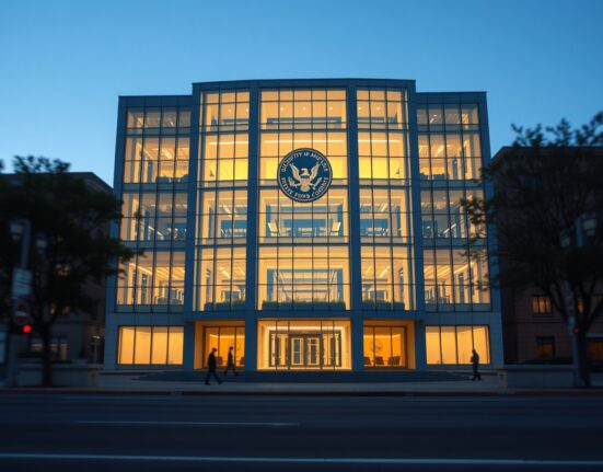 SEC headquarters building representing potential regulatory change to quarterly reporting requirements in 2025.