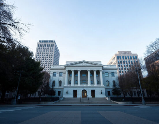 SEC headquarters building in Washington, D.C., under a clear sky, representing the agency's new crypto regulation proposal.