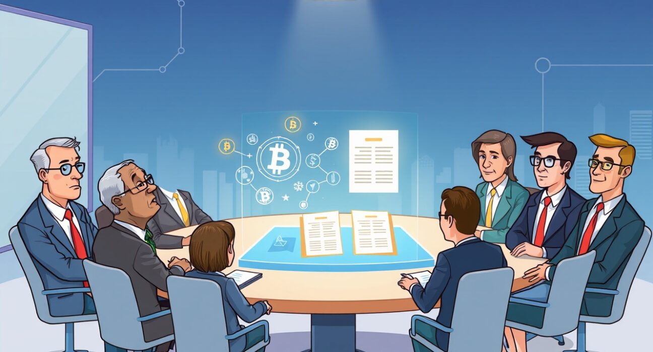 SEC officials and Mysten Labs developers engaging in a crucial discussion about crypto regulation.