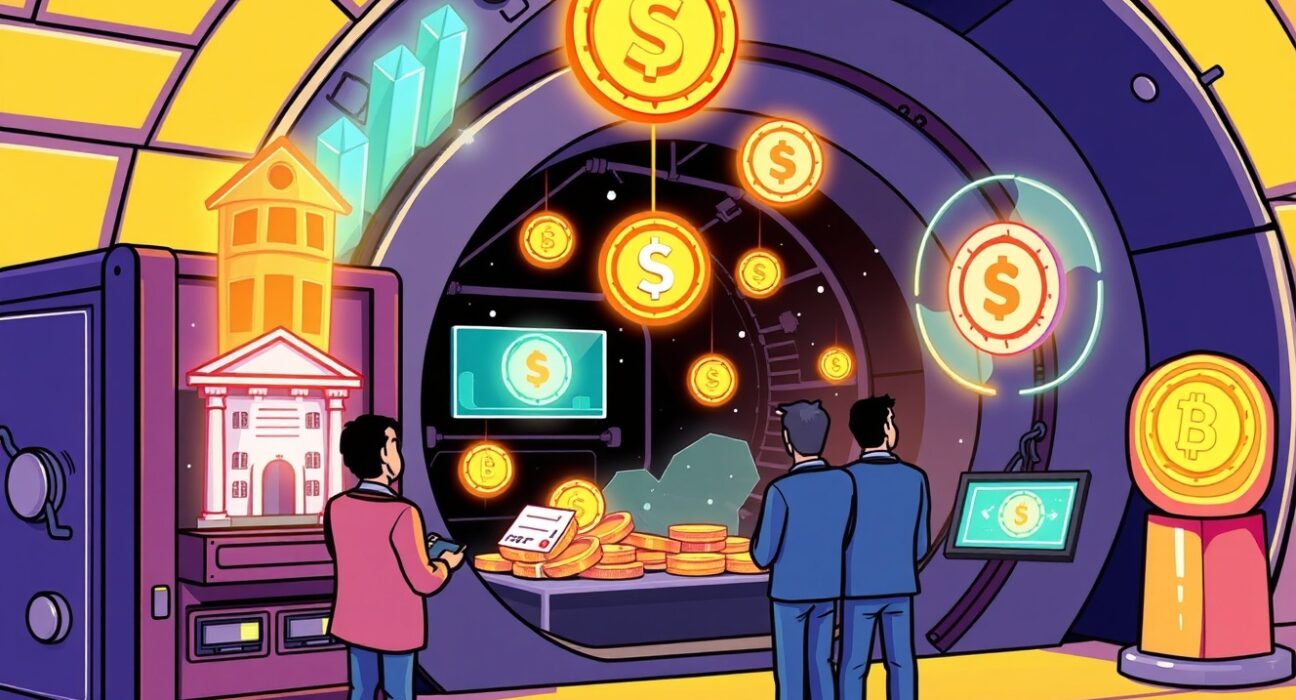 RWA tokenization process transforming traditional assets into digital tokens on blockchain platform