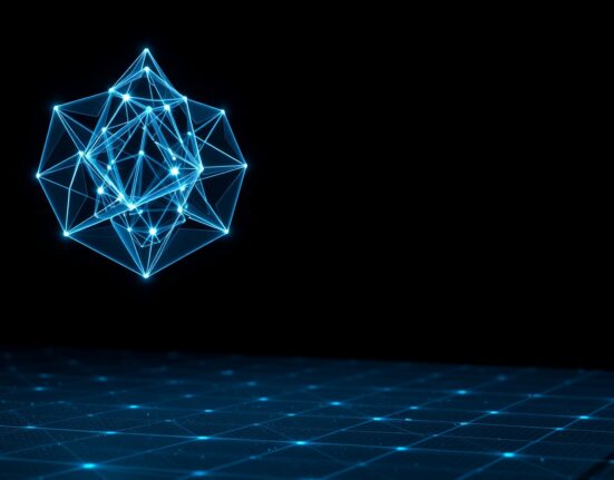 Visual concept of the Sei blockchain network and its Giga Upgrade for cryptocurrency analysis.