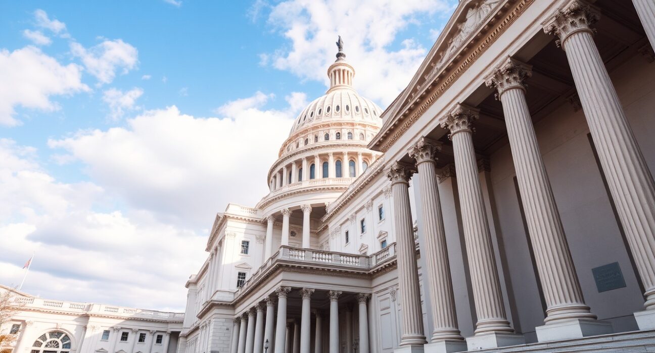 United States Capitol building where Senate Banking Committee postponed Kevin Warsh Federal Reserve Chair confirmation hearing