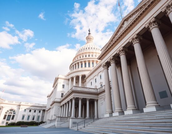 United States Capitol building where Senate Banking Committee postponed Kevin Warsh Federal Reserve Chair confirmation hearing