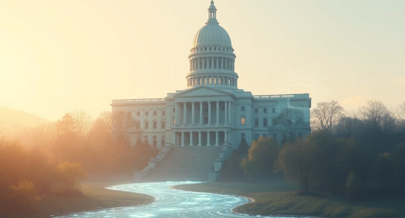 US Senate debate on crypto developer protection clause in market structure legislation.