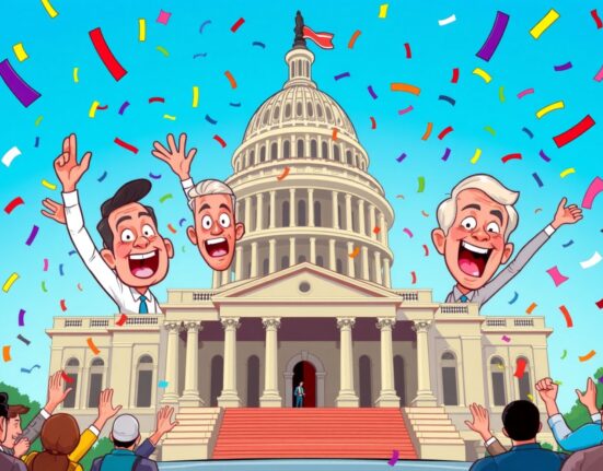 US Senate celebrates passing temporary budget bill to end government shutdown