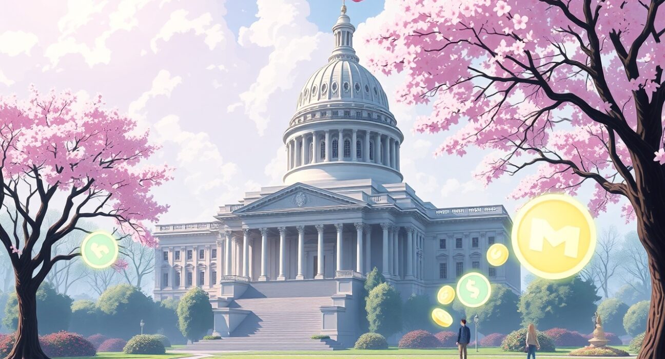 Senate Republicans reach compromise on stablecoin interest ban legislation affecting cryptocurrency regulation.