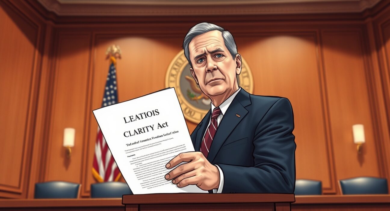 US Senator Thom Tillis announces a draft compromise on stablecoin interest for the CLARITY crypto bill.