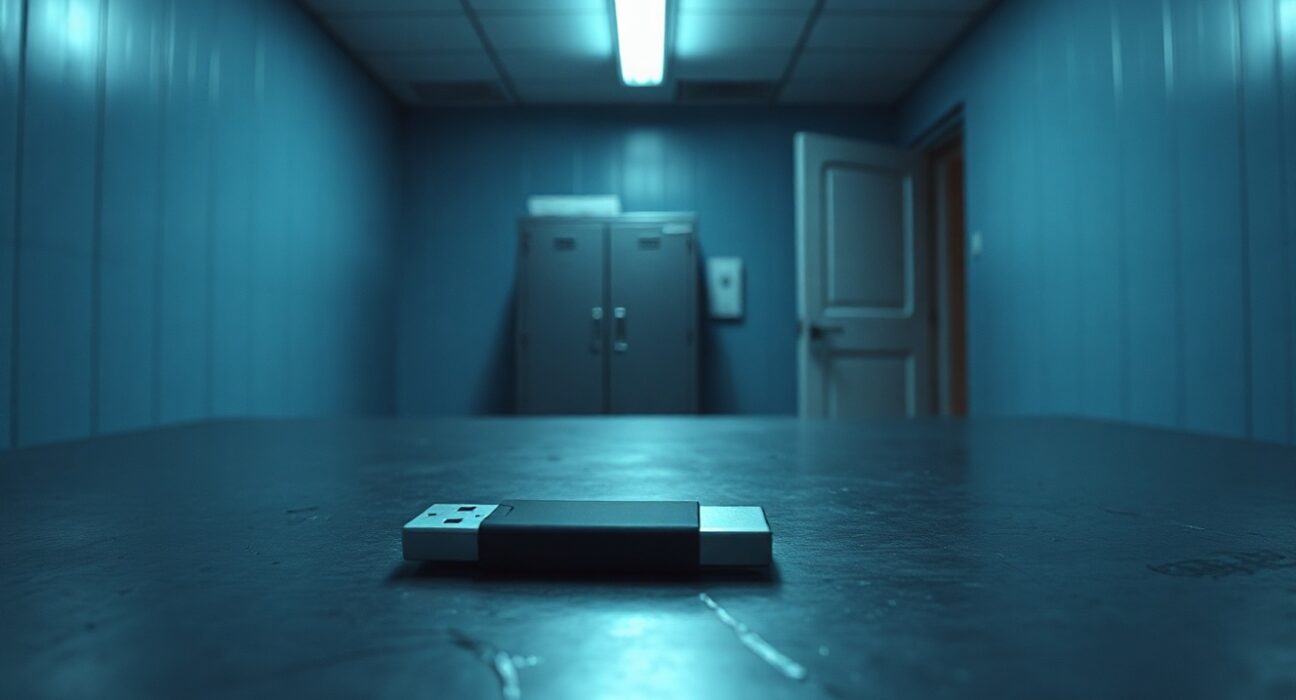 USB drive containing Bitcoin cold wallet in a police evidence room in Seoul