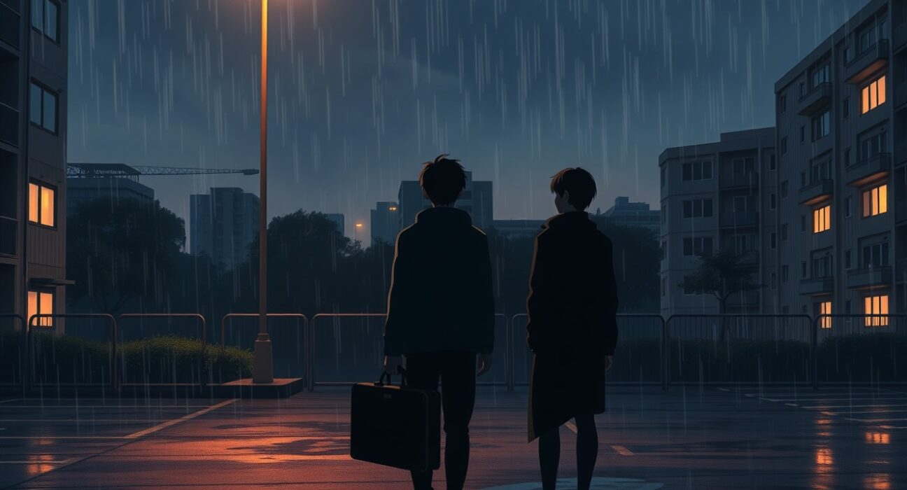 Illustration of a crypto scam in a Seoul parking lot highlighting transaction risks.