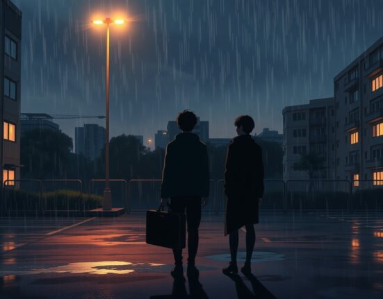 Illustration of a crypto scam in a Seoul parking lot highlighting transaction risks.