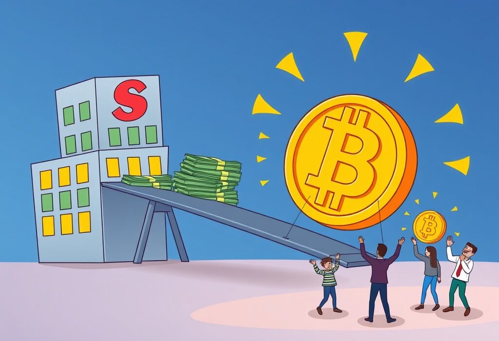 A company, Sequans, making a strategic Sequans Bitcoin purchase with a large sum of money, illustrating corporate crypto adoption.