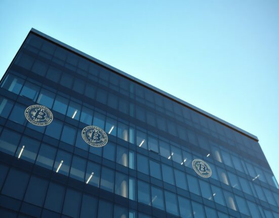 Corporate office building representing Sequans Communications' financial strategy amid Bitcoin sale