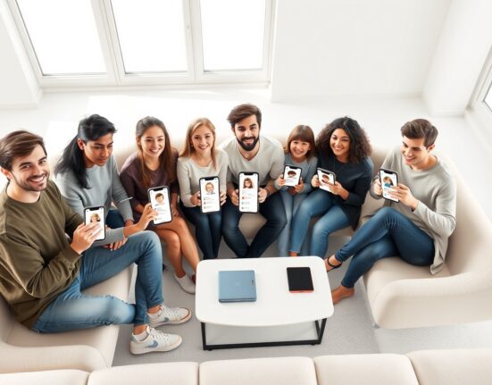 Shapes app interface showing human and AI avatars in a group chat conversation
