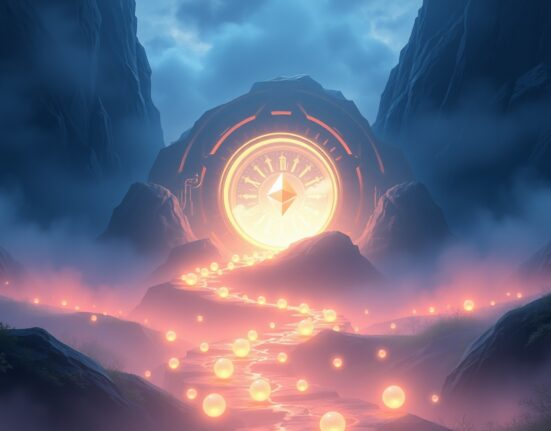 Sharplink's strategic $1.68 billion Ethereum reserve visualized as a secure digital vault.