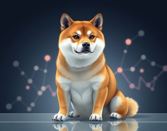 Shiba Inu dog representing the SHIB cryptocurrency token for market analysis and price forecast.