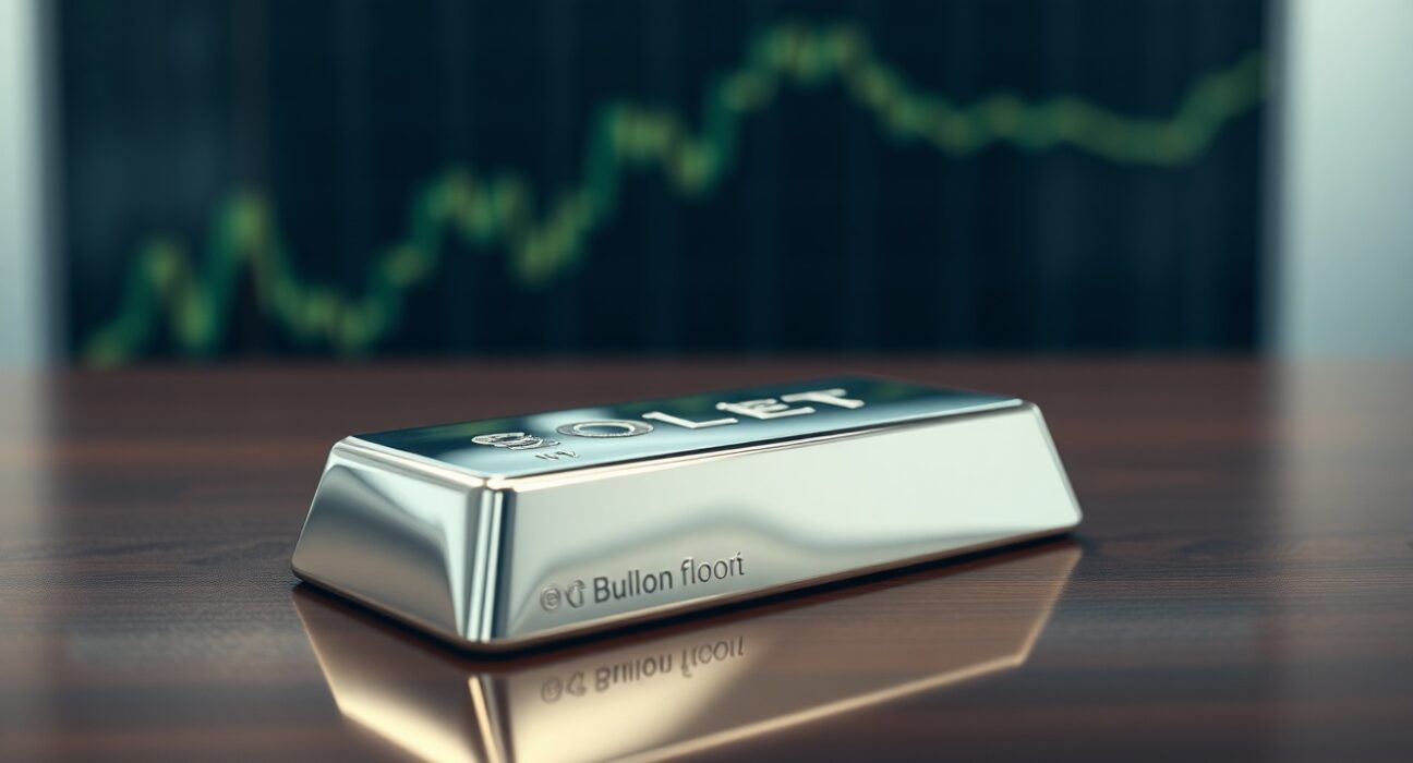 Silver bullion bar representing the market dynamics of Chinese demand and Western investment caution.