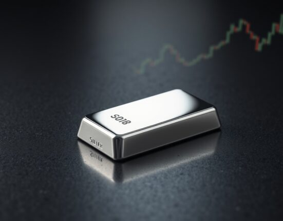 Silver bullion bar representing the surge in XAG/USD price past key technical levels.