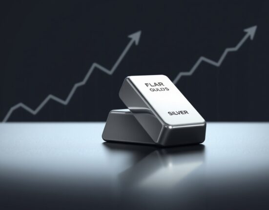 Silver price forecast chart showing XAG/USD struggling around the 20-day EMA amid Fed rate hold expectations