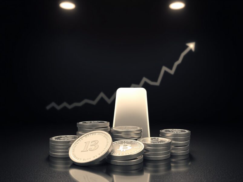 Silver Price Forecast: XAG/USD silver bars and coins reflecting market uncertainty after Fed's hawkish stance.