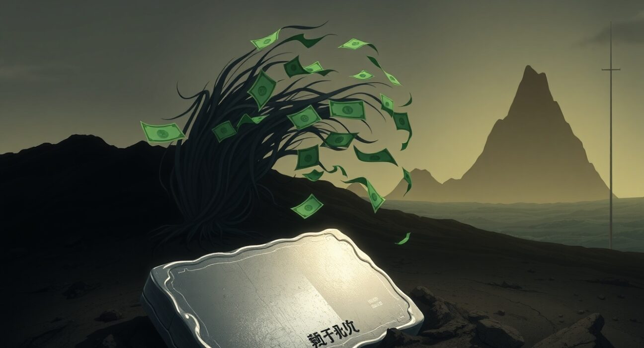 Silver price forecast analysis showing XAG/USD decline due to strong US dollar.