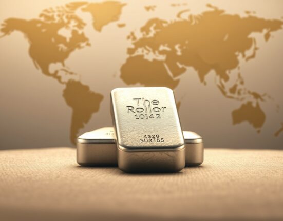 Silver bullion bar representing the surge in XAG/USD price following geopolitical developments.