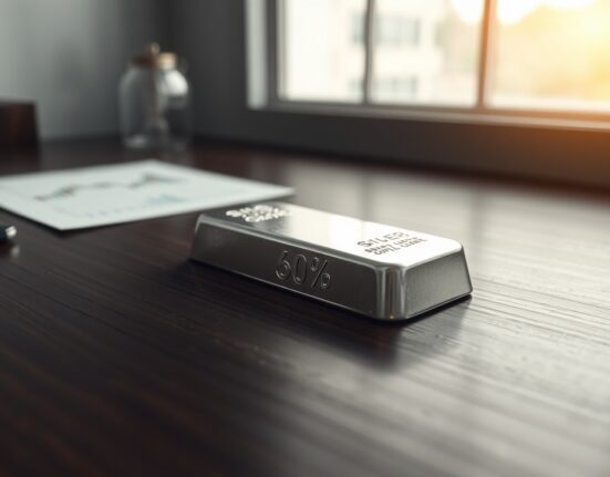 Silver bullion bar representing XAG/USD price analysis and commodity market trends