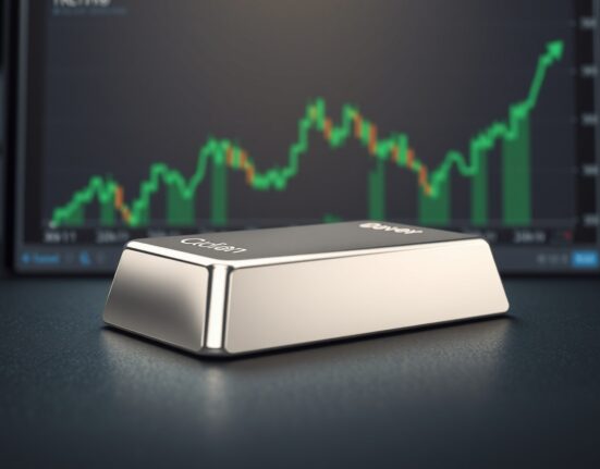 Silver price forecast analysis with bullion bar representing safe-haven demand ahead of US jobs