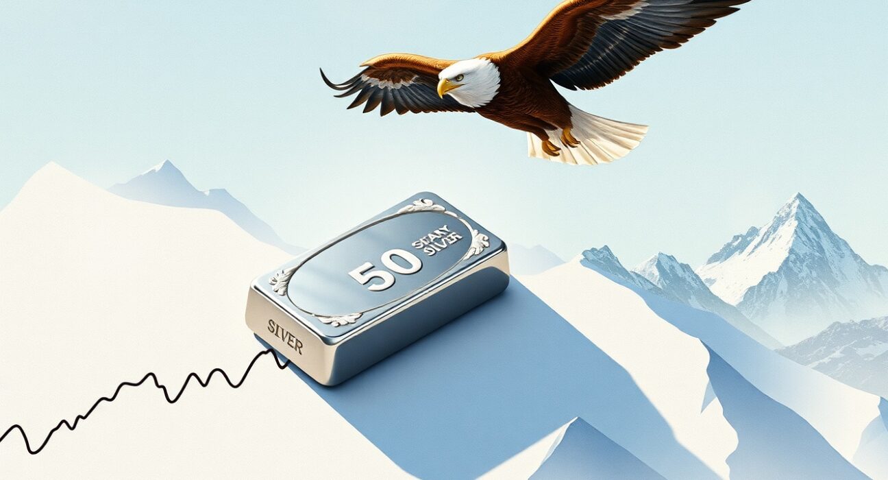 Silver price forecast showing XAG/USD breaking below the 50-day moving average amid US Dollar strength