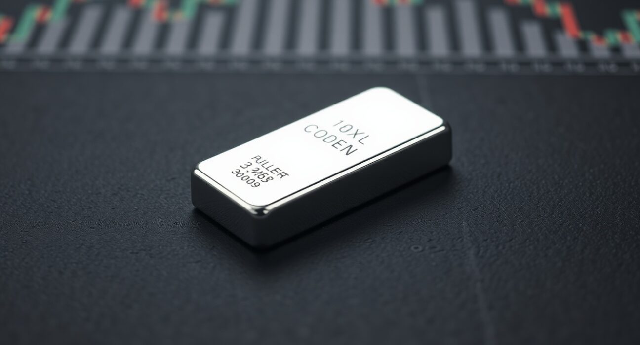 Silver bullion bar representing the XAG/USD price forecast and market analysis.
