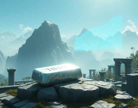 Silver price forecast analysis showing safe-haven demand surge due to AI market volatility in 2025